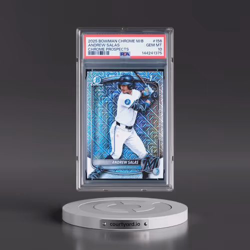 2025 Bowman Chrome Mega Box Chrome Prospects #156 Andrew Salas (PSA 10 GEM MINT)