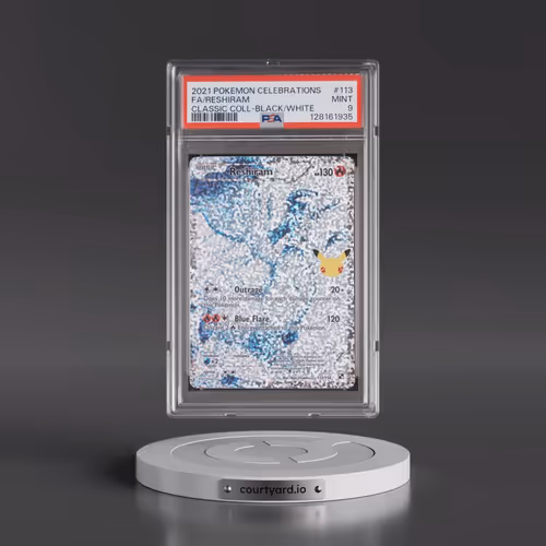 2021 Pokémon Celebrations Classic Collection #113 Reshiram - Full Art (PSA 9 MINT)