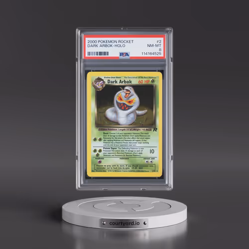 2000 Pokémon Rocket #2 Dark Arbok - Holo (PSA 8 NM-MT)