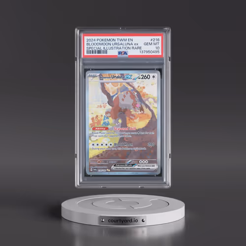 2024 Pokémon Twm EN-Twilight Masquerade #216 Bloodmoon Ursaluna EX - Holo Special Illustration Rare