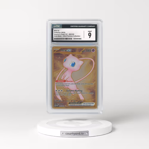 2023 Scarlet & Violet 151 - MEW EN #205 Mew ex - Gold Metal - Ultra-Premium Collection (CGC 9 MINT)