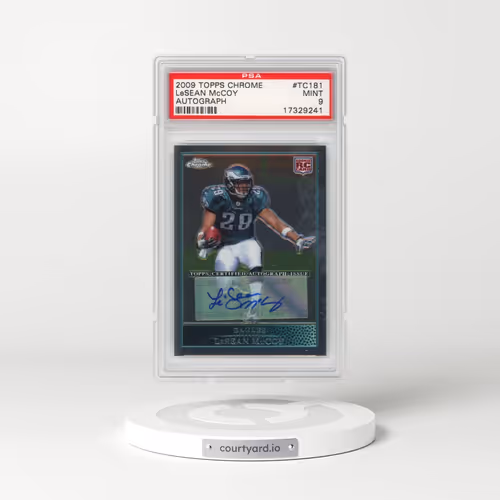 2009 Topps Chrome #TC181 LeSean McCoy - Autograph (PSA 9 MINT)