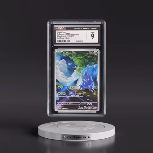 2023 Pokémon Sv2d-Clay Burst #072 Heracross - Art Rare (CGC 9 MINT)