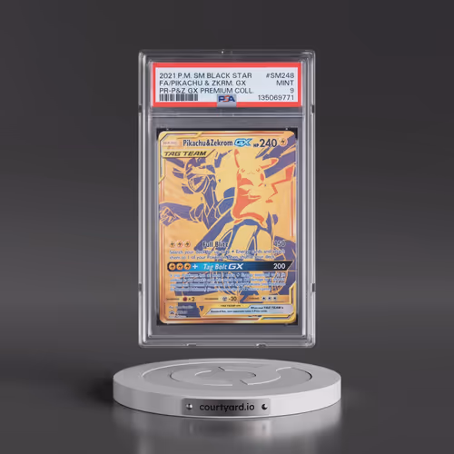 2021 Pokémon SM Black Star Promo #SM248 Pikachu & Zekrom GX - Holo Full Art Pikachu & Zekrom GX Prem