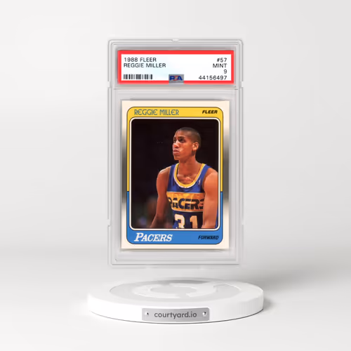 1988 Fleer #57 Reggie Miller (PSA 9 MINT)