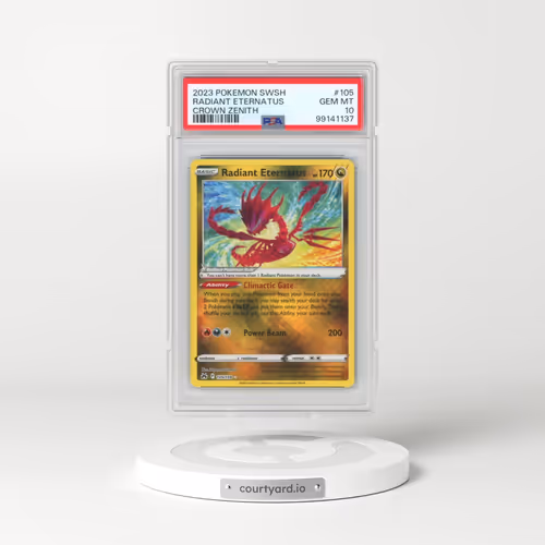 2023 Pokémon Sword and Shield Crown Zenith #105 Radiant Eternatus - Holo (PSA 10 GEM MINT)