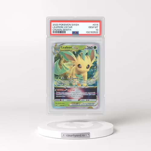2023 Pokémon Sword and Shield Crown Zenith #014 Leafeon Vstar (PSA 10 GEM MINT)