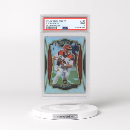 2020 Panini Select #146 Joe Burrow - Silver Prizm (PSA 9 MINT)