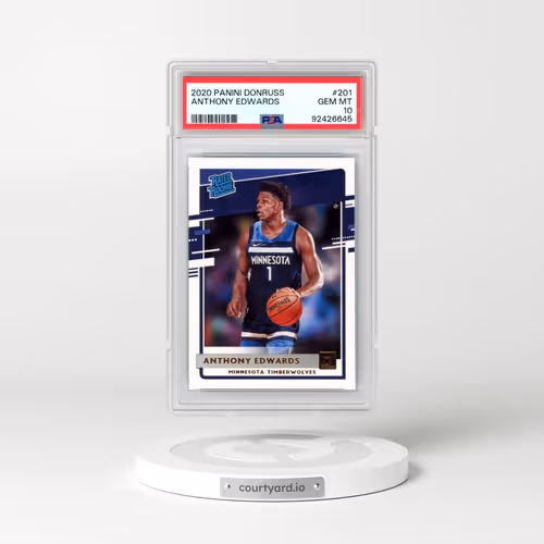 2020 Panini Donruss #201 Anthony Edwards (PSA 10 GEM MINT)
