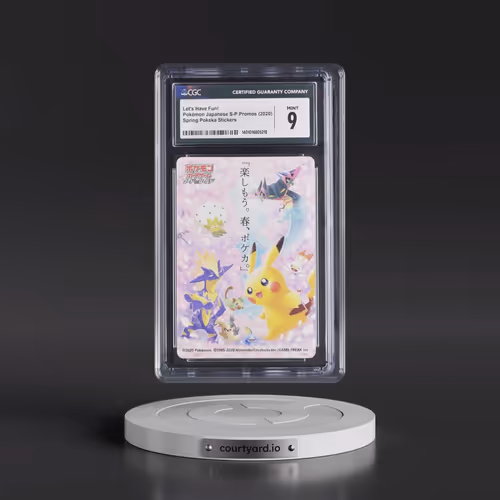 2020 Pokémon Japanese S-P Promos - Japanese Let's Have Fun! - Spring Pokeka Stickers (CGC 9 MINT)
