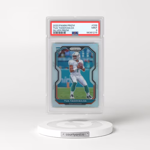 2020 Panini Prizm #339 Tua Tagovailoa - Silver Prizm (PSA 9 MINT)