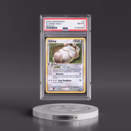 2005 Pokémon EX Deoxys #15 Slaking - Holo (PSA 8 NM-MT)