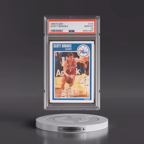 1989 Fleer #114 Scott Brooks (PSA 10 GEM MINT)