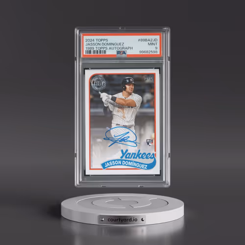 2024 Topps 1989 Topps Baseball Autographs #89BA2JD Jasson Dominguez - Series 2 (PSA 9 MINT)