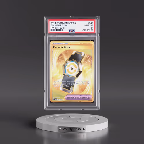 2024 Pokémon Ssp EN-Surging Sparks #249 Counter Gain - Hyper Rare (PSA 10 GEM MINT)