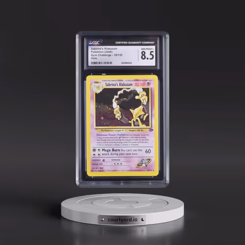2000 Gym Challenge #16/132 Sabrina's Alakazam - Holo (CGC 8.5 NM-MT+)