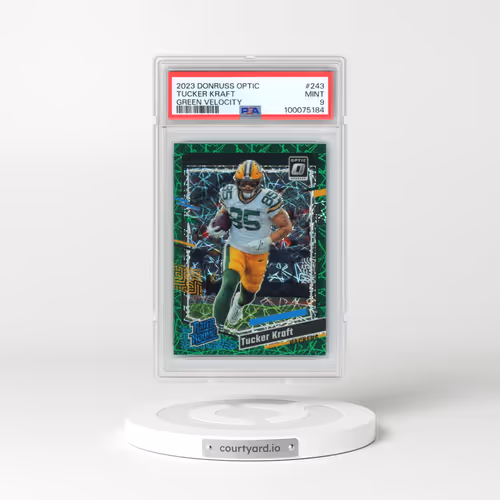 2023 Panini Donruss Optic #243 Tucker Kraft - Green Velocity (PSA 9 MINT)