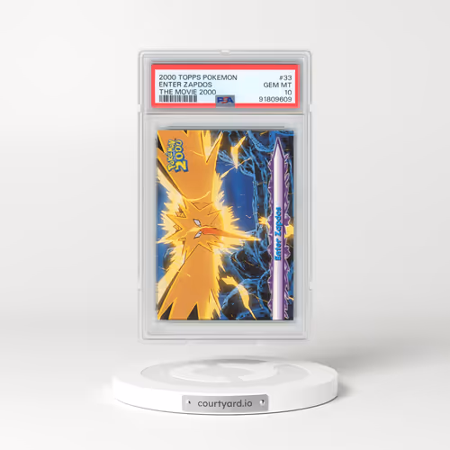 2000 Topps Pokémon the Movie 2000 #33 Enter Zapdos (PSA 10 GEM MINT)