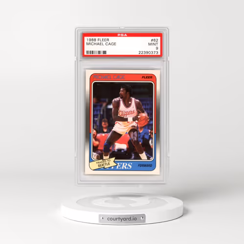 1988 Fleer #62 Michael Cage (PSA 9 MINT)