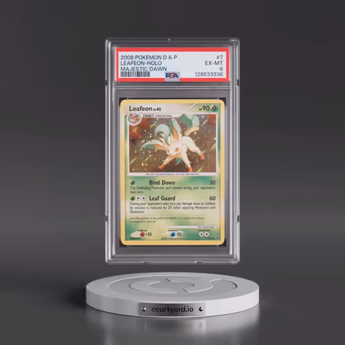 2008 Pokémon Diamond & Pearl Majestic Dawn #7 Leafeon - Holo (PSA 6 EX-MT)
