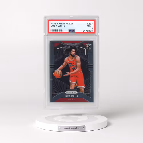2019 Panini Prizm #253 Coby White (PSA 9 MINT)