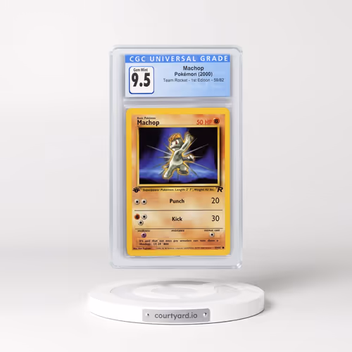 2000 Team Rocket #59/82 Machop - 1st Edition 1st Edition (CGC 10 GEM MINT)