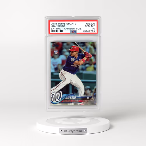 2018 Topps Update #US300 Juan Soto - Rainbow Foil (PSA 10 GEM MINT)