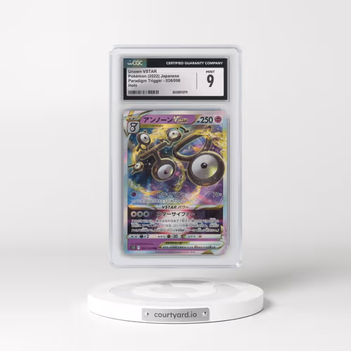 2022 Paradigm Trigger #036/098 Unown VSTAR - Holo (CGC 9 MINT)