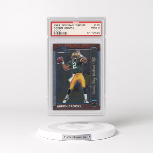 1999 Bowman Chrome #199 Aaron Brooks - Gold (PSA 9 MINT)