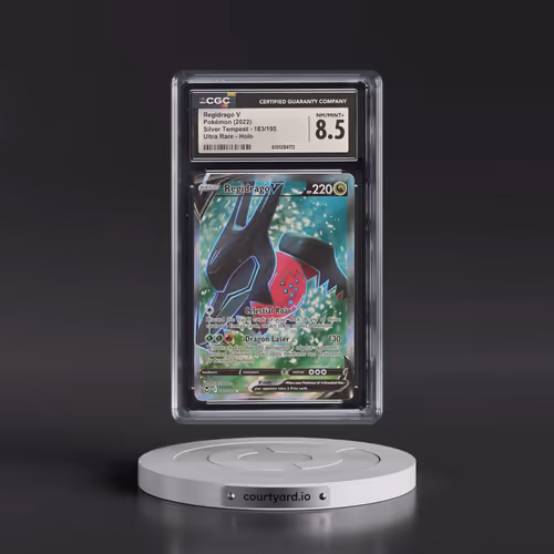 2022 Silver Tempest #183/195 Regidrago V - Ultra Rare Holo (CGC 8.5 NM-MT+)