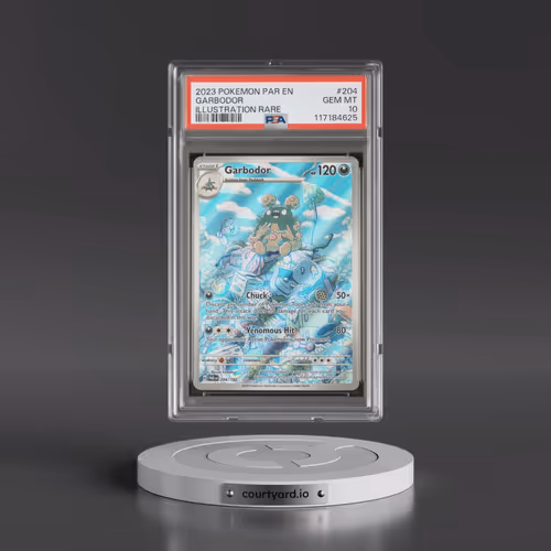 2023 Pokémon Par EN-Paradox Rift #204 Garbodor - Illustration Rare (PSA 10 GEM MINT)
