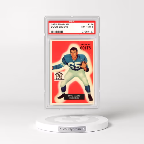 1955 Bowman #114 Doug Eggers (PSA 8 NM-MT)