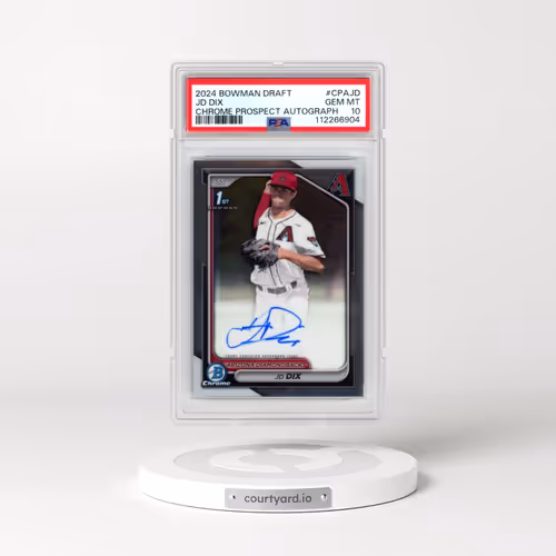 2024 Bowman Draft Chrome Prospect Autographs #CPAJD JD DIX (PSA 10 GEM MINT)