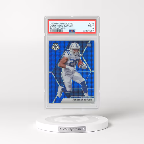 2020 Panini Mosaic #216 Jonathan Taylor - Blue Mosaic (PSA 9 MINT)