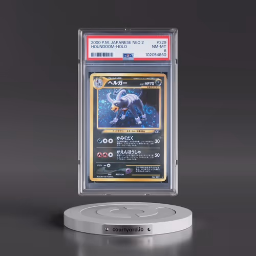 2000 Pokémon Neo 2 #229 Houndoom - Holo (PSA 8 NM-MT)