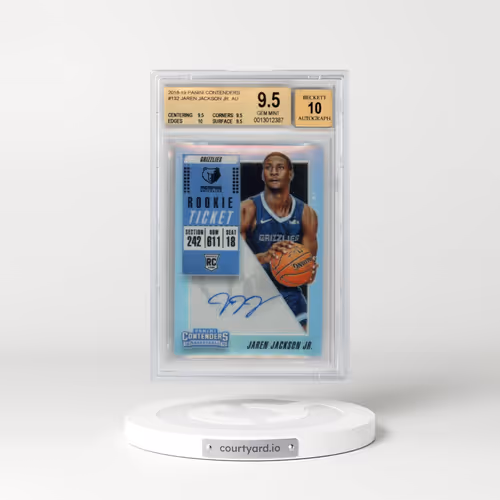 2018 Panini Contenders #132 Jaren Jackson Jr. AU RC (BGS 9.5 GEM MINT)