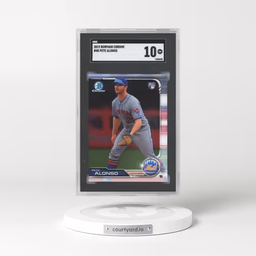 2019 Bowman Chrome #48 Pete Alonso (SGC 10 GEM MINT)