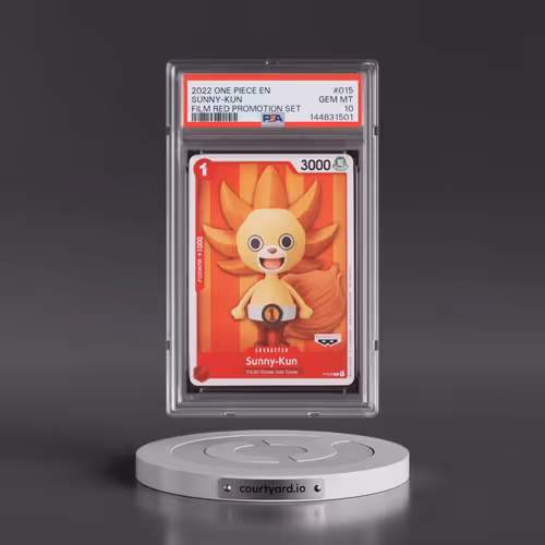 2022 One Piece Promos #015 Sunny-Kun - One Piece Film Red Promotion Card Set (PSA 10 GEM MINT)