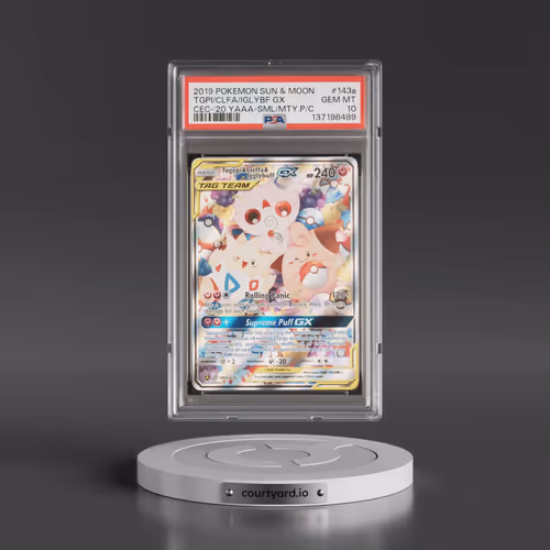 2019 Pokémon Sun & Moon Cosmic Eclipse #143a Togepi & Cleffa & Igglybuff GX - Holo 2020 Yellow A Alt