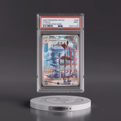 2023 Pokémon Par EN-Paradox Rift #208 Steelix - Illustration Rare (PSA 9 MINT)