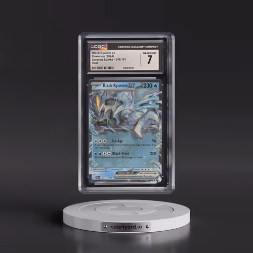 2024 Surging Sparks - SSP EN #048/191 Black Kyurem ex - Holo (CGC 7 NM)