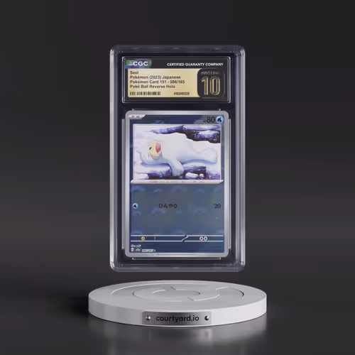 2023 Pokémon Card 151 #086/165 Seel - Reverse Holo Poké Ball (CGC 10 PRISTINE)