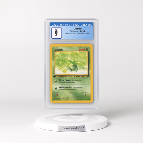 2000 Team Rocket #63/82 Oddish - 1st Edition 1st Edition (CGC 9 MINT)