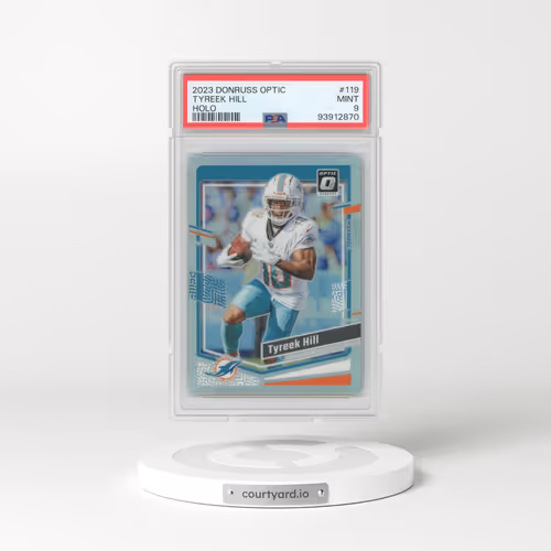 2023 Panini Donruss Optic #119 Tyreek Hill - Holo (PSA 9 MINT)