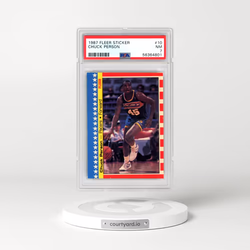 1987 Fleer Sticker #10 Chuck Person (PSA 7 NM)