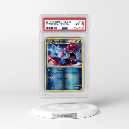 2010 Pokémon Heartgold & Soulsilver #123 Gyarados - Reverse Foil (PSA 8 NM-MT)