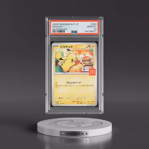 2025 Pokémon M-P Promo #020 Pikachu - McDonald's (PSA 10 GEM MINT)