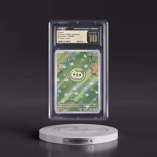 2025 Pokémon Sv11b-Black Bolt #123 Solosis - Art Rare (CGC 10 PRISTINE)