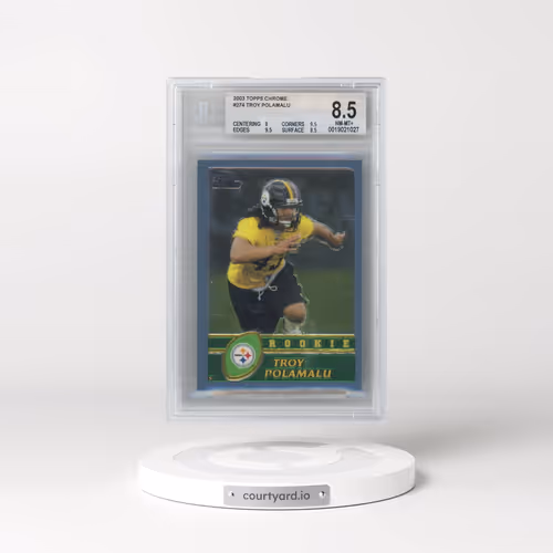 2003 Topps Chrome #274 Troy Polamalu (BGS 8.5 NM-MT+)