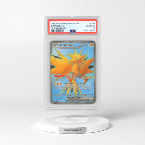 2023 Scarlet & Violet 151 - MEW EN #192 Zapdos ex - Ultra Rare (PSA 10 GEM MINT)